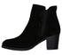 Ghete casual, dama, SKECHERS Taxi Don't Trip, 48459-BLK negru, piele intoarsa